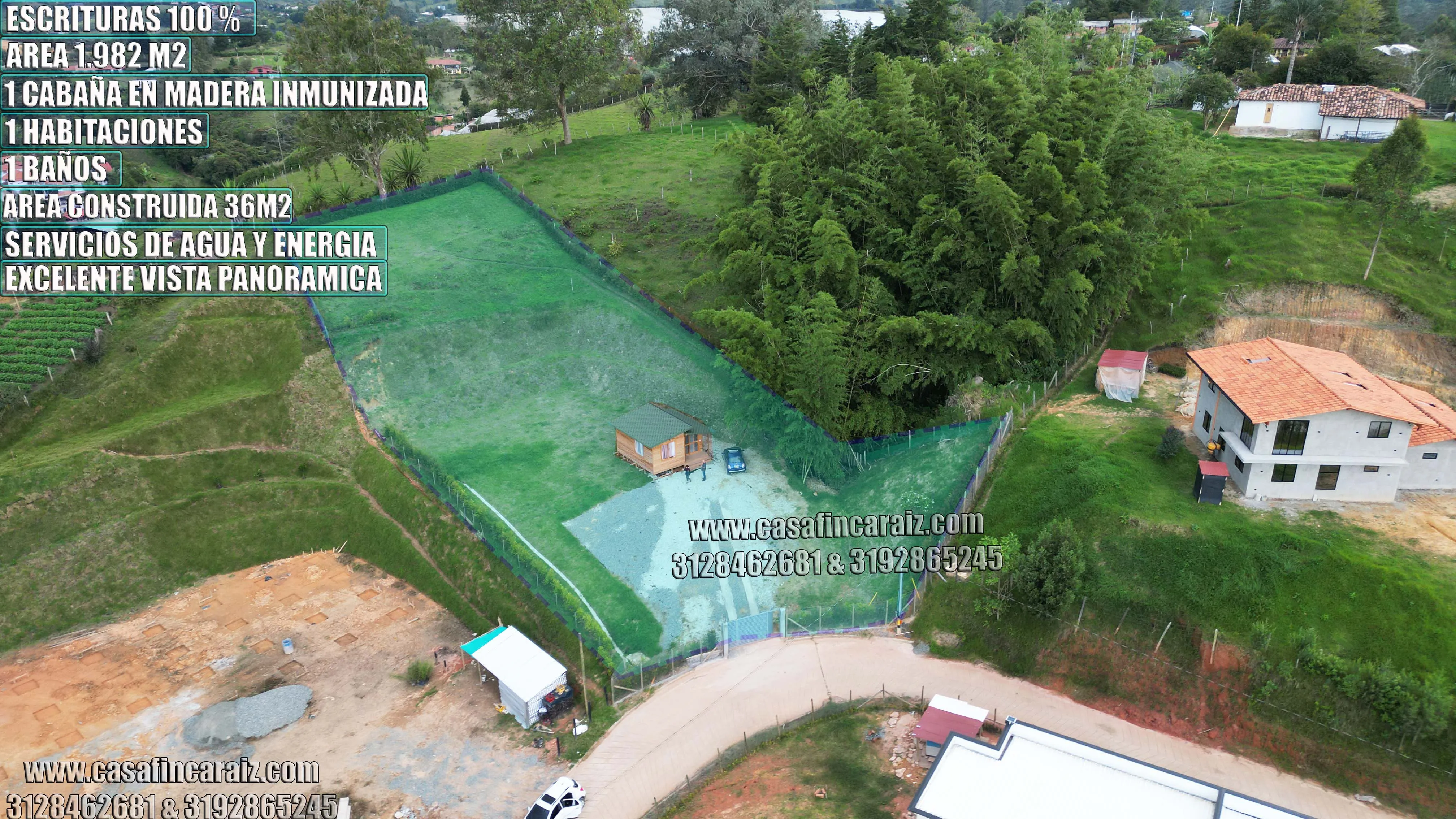 LOTE en marinilla CON CABAÑA EN MADERA ESCRITURAS 100% — foto 3