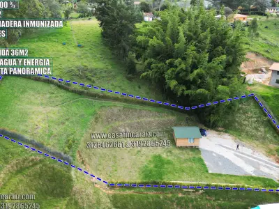 LOTE en marinilla CON CABAÑA EN MADERA ESCRITURAS 100%