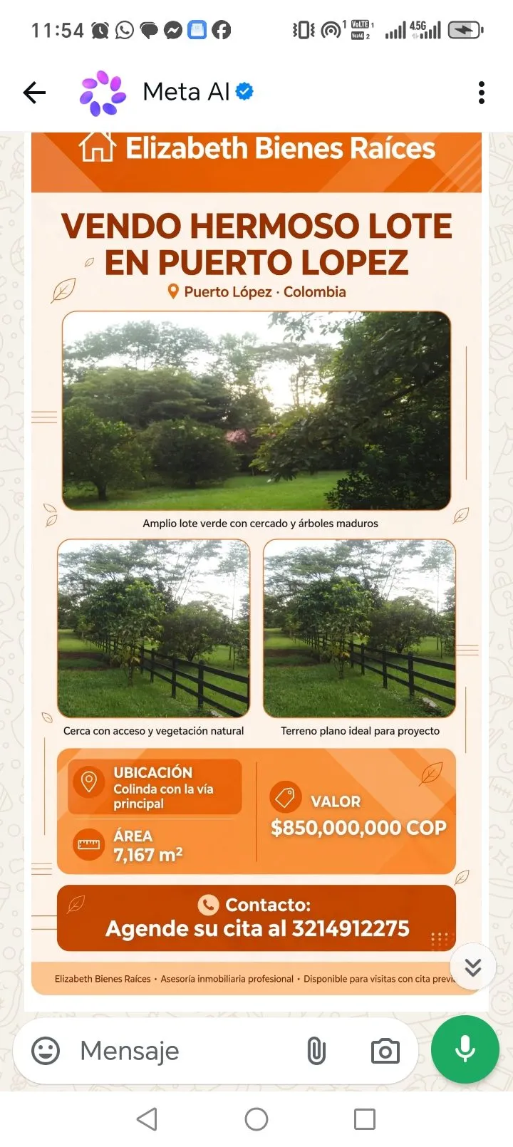 VENDO HERMOSO LOTE PUERTO LOTE DE 7167 - 4