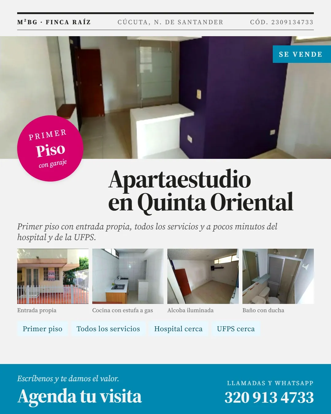 Apartaestudio en venta en Quinta Oriental, Cúcuta, Norte de Santander - 2