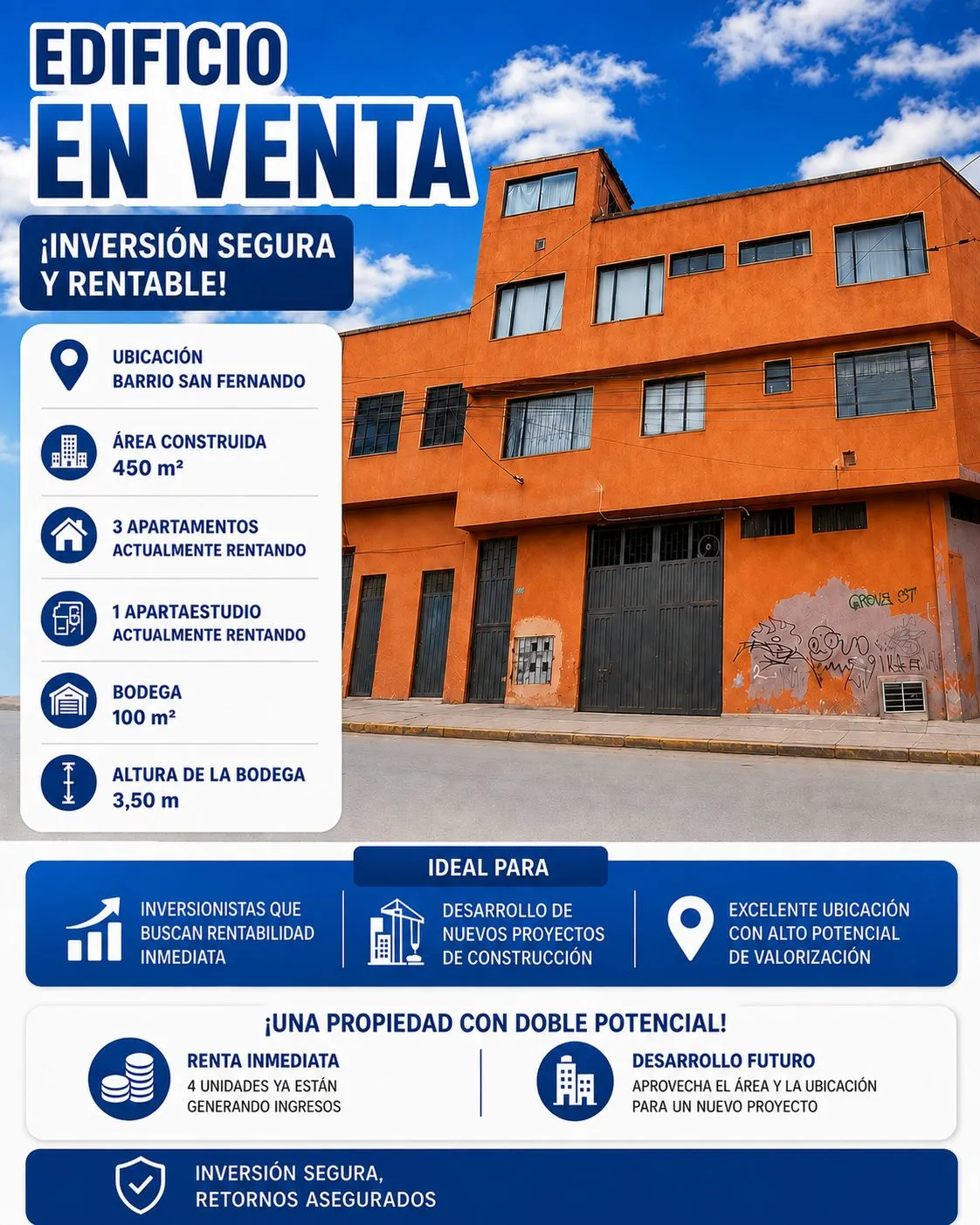 VENTA EDIFICIO CON BODEGA EN BARRIO SAN FERNANDO — foto 2
