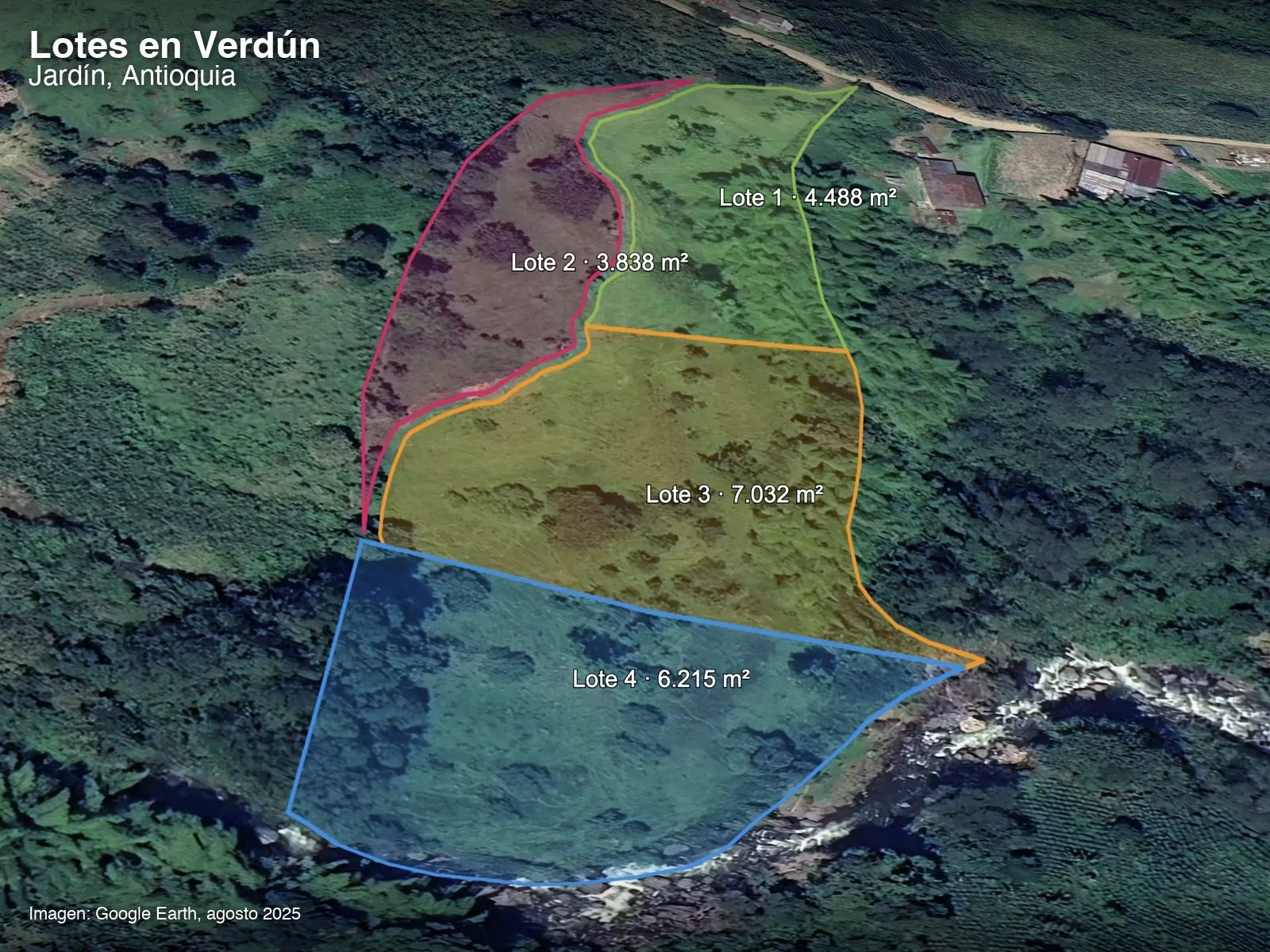 Terreno de 2,16 hectáreas en Jardín, Antioquia, con frente sobre el río Claro - 2