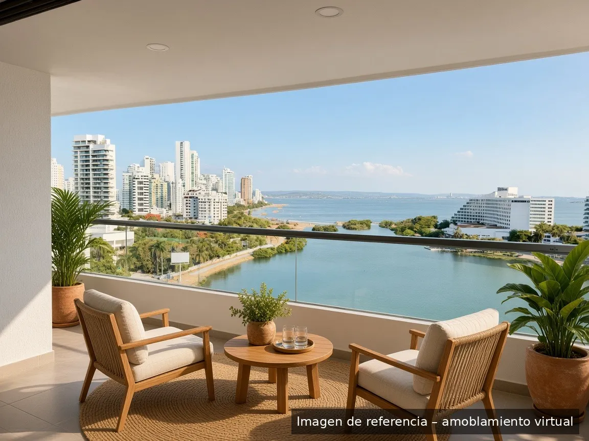 Apartamento en venta El Laguito, piso 12, vista al mar – 97 m² — foto 2